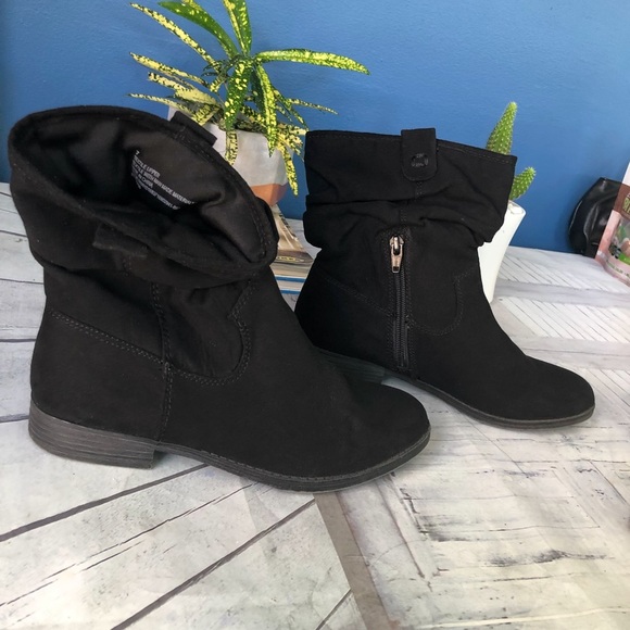 Shoes - Black Suede Booties
